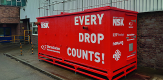 Las instalaciones de NSK en Newark implementan sistemas para la recolección de agua de lluvia