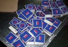 Las autoridades confiscan una gran cantidad de rodamientos NSK falsificados